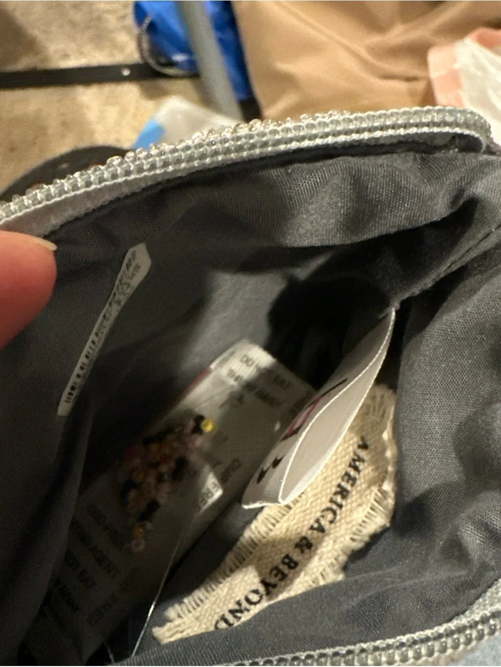 Gray Zip Wallet Pouch with Interior Brand Tag (Bundle of 2)